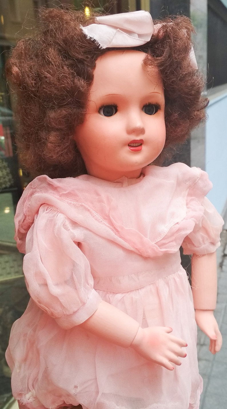 Vintage Large Old walking doll in Original Box / Les poupees Etsy