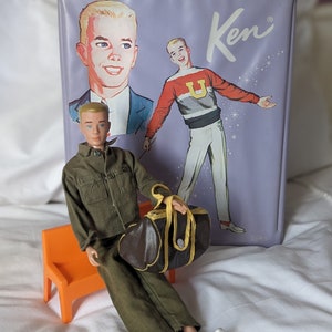 Huge Lot Ken Painted Hair Ken doll with dollcase and clothes // Barbie Vintage Lot