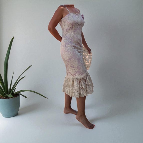 Vintage Brocade Dress Designer // Wedding Cocktail Dress - Etsy Israel