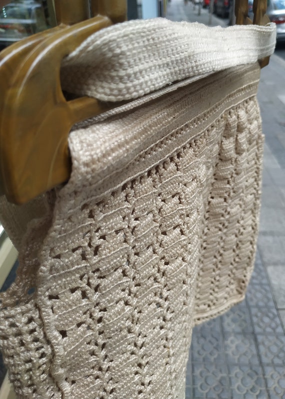 Vintage handbag crochet summer // Fashion bag Hip… - image 8