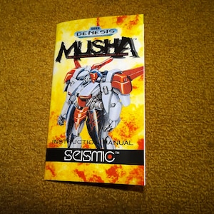 Custom printed Sega Genesis Musha manual