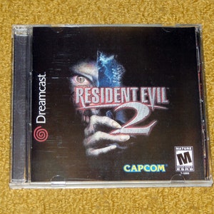 Custom printed Sega Dreamcast Resident Evil 2 manual, case & insert (NO GAME included - see options below)