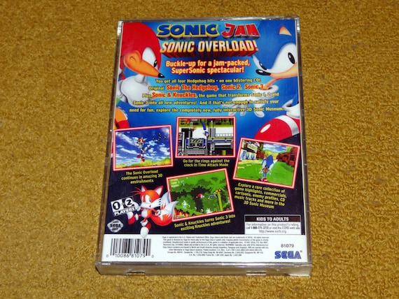 Custom Printed Sonic Jam Sega Saturn Reprinted Manual