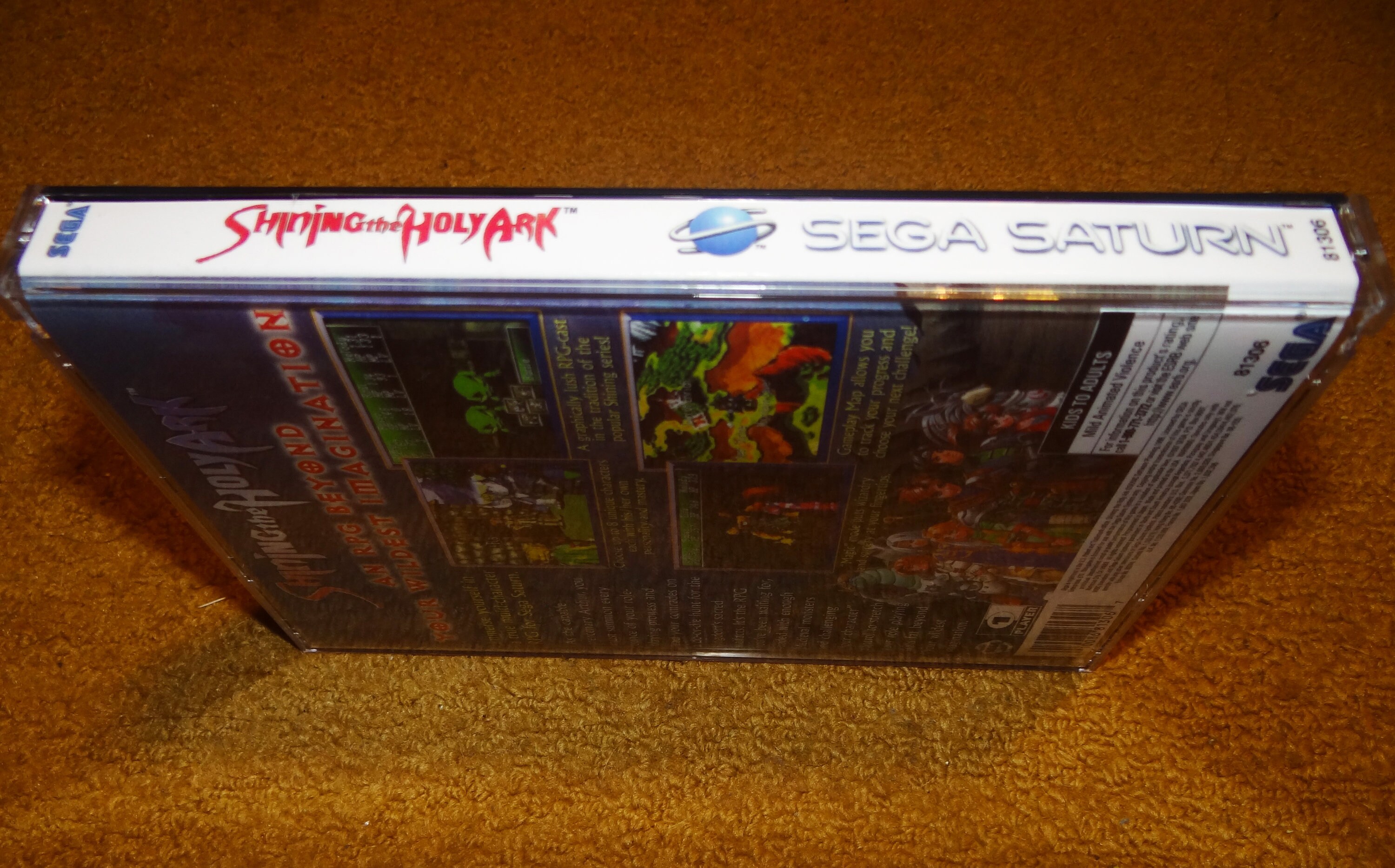Custom Printed Shining the Holy Ark Sega Saturn Manual, & Case