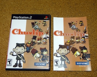 Custom Printed Chulip Playstation 2 Manual, Case Insert and Case