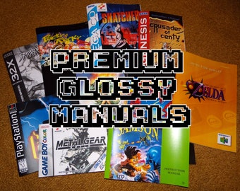 Custom printed Manuals - Genesis, Sega CD, Saturn, etc. (Contact for availability prior to ordering - PRICES VARY) ** Check the video link!