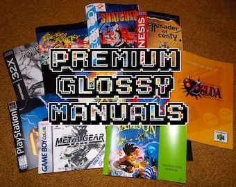 Custom printed Manuals - Genesis, Sega CD, Saturn, etc. (Contact for availability prior to ordering - PRICES VARY) ** Check the video link!