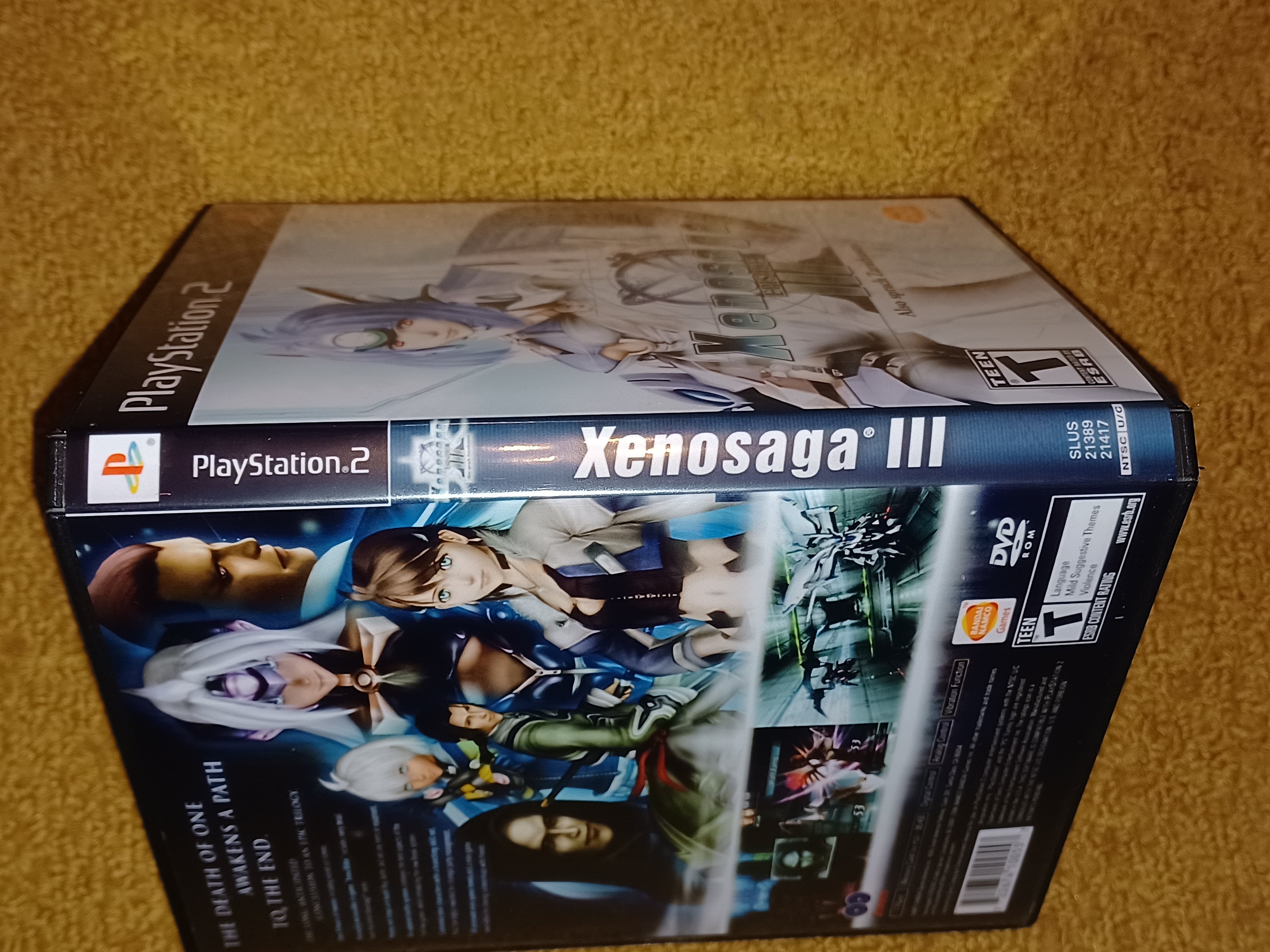 Custom Printed Xenosaga III Play Station 2 Manual, Case & Case