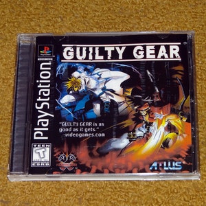 Custom printed Guilty Gear Play Station manual, case & case insert (see variations below)