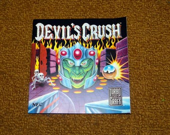 Custom Reprinted Turbo Grafx 16 Devil's Crush Manual - No Case or