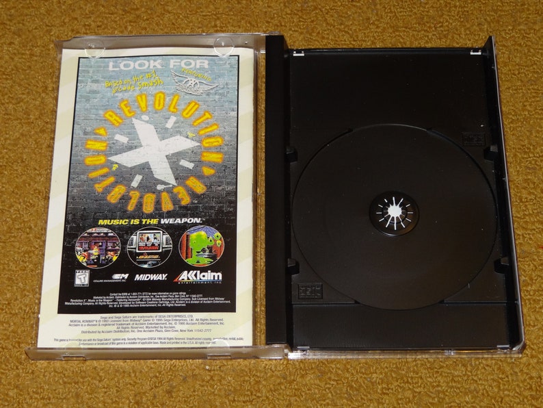 Impression personnalisée du manuel et de la pochette pour Mortal Kombat 2 Sega Saturn voir les variantes ci-dessous image 2