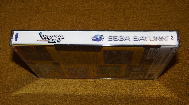 Custom printed Virtual On Cyber Troopers Sega Saturn manual, & case insert see variations below image 3