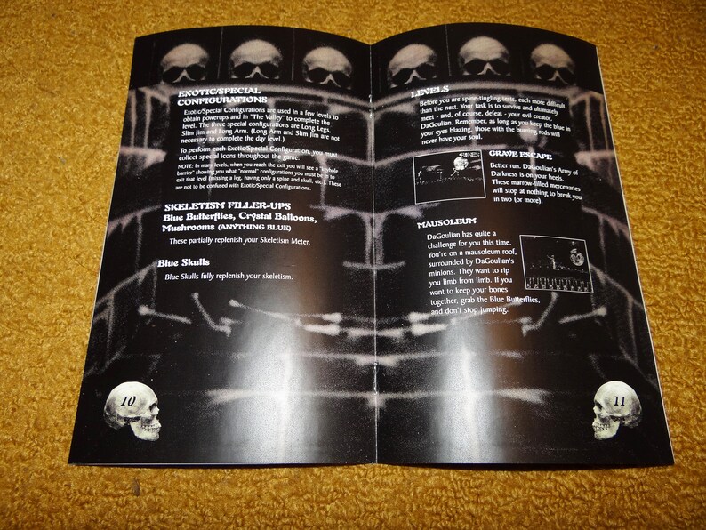 Custom printed Mr. Bones Sega Saturn manual & case insert | Etsy