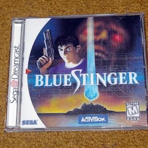 Custom printed Blue Stinger Sega Dreamcast manual, case & case insert see variations image 1