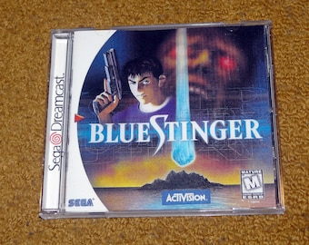 Custom printed Blue Stinger Sega Dreamcast manual, case & case insert (see variations)