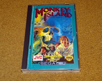 Custom printed Sega CD The Secret of Monkey Island manual, and case insert (Check Options to select what you need)
