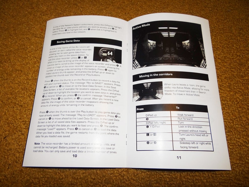 Custom printed Enemy Zero Sega Saturn manual, & case insert see variations below image 2