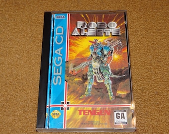 Custom printed Sega CD Robo Aleste manual and case insert (Select 'man, ins & case' for Cases)