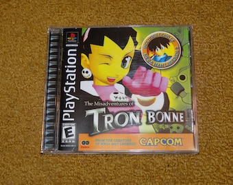 Custom printed The Misadventures of Tron Bonne Playstation 1 manual, case & case insert (see variations below)