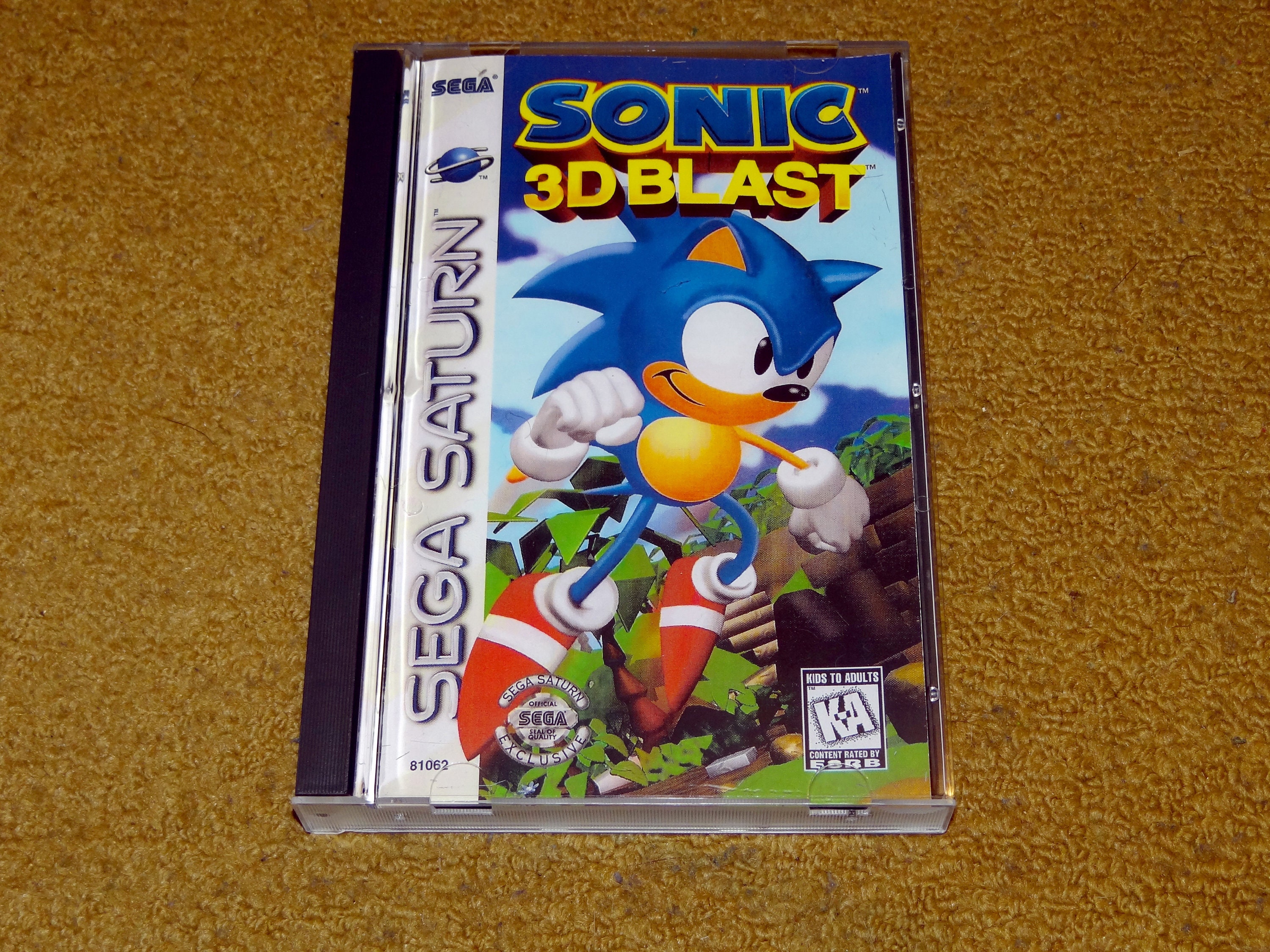 Custom printed Sega Saturn Sonic 3D Blast manual, and case insert (Choose variation under 'Options')