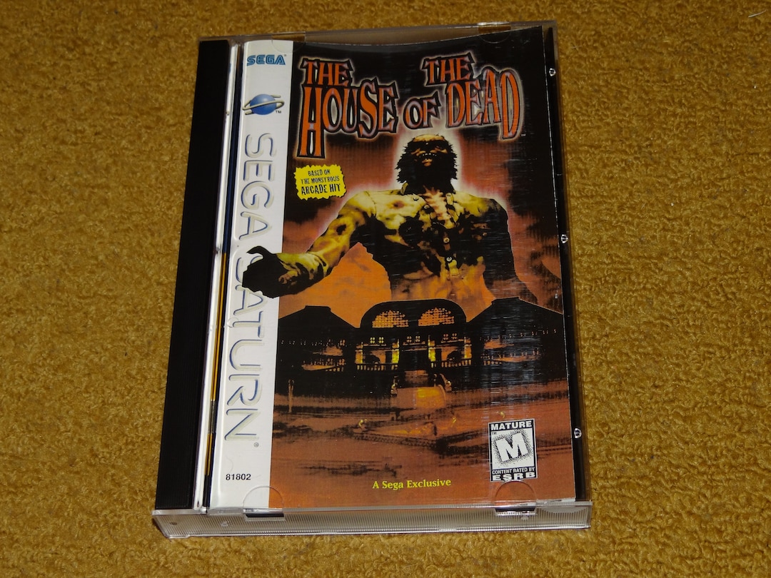 Custom Printed House of the Dead Sega Saturn Manual, & Case Insert