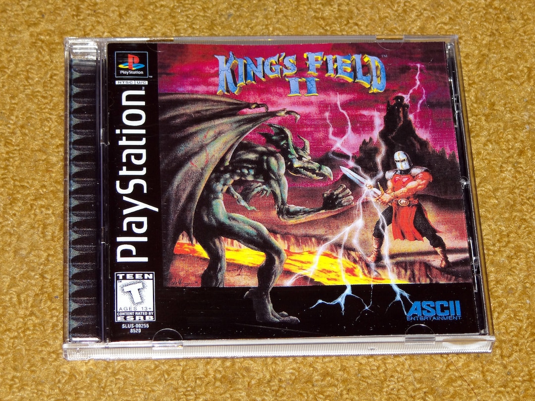 Custom Printed Kings Field II Playstation 1 Manual, Case & Case