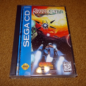 Custom printed Soul Star Sega CD manual, & case insert see variations NO CASE image 1
