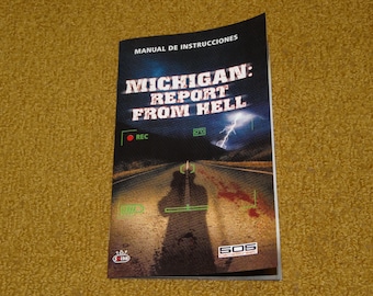 Custom Michigan: Report From Hell PS2 Manual - IN SPANISH (No international shipping*)