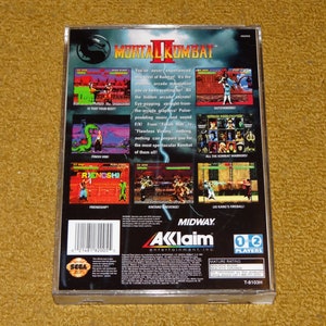 Impression personnalisée du manuel et de la pochette pour Mortal Kombat 2 Sega Saturn voir les variantes ci-dessous image 4