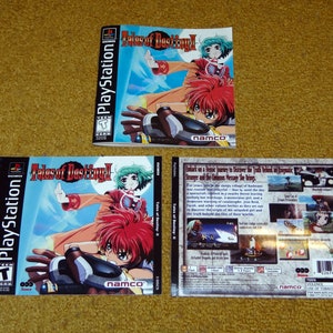 Custom printed Tales of Destiny II Play Station 1 manual, case & case insert (see variations below)