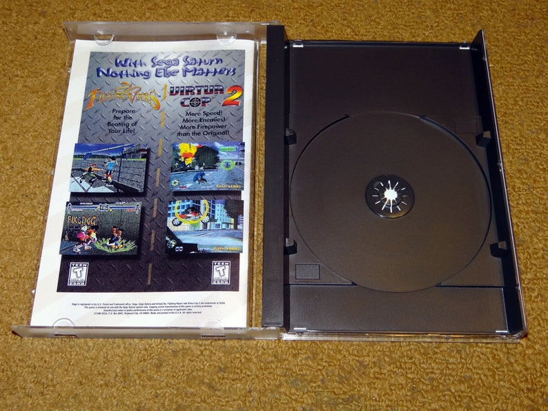 Custom printed Virtual On Cyber Troopers Sega Saturn manual, & case insert see variations below image 4