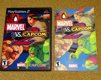 Custom printed Marvel vs Capcom 2 Manual, Case & case insert