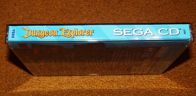 Custom printed Dungeon Explorer Sega CD manual, & case insert see variations below image 4