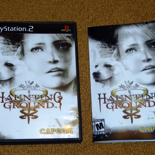 Custom printed Haunting Ground Playstation 2 manual, case insert and case (game not included) - See variations *NEW PICTURES