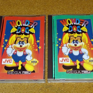 Custom printed Wonder Dog Sega CD manual, & case insert (see variations below) *Choose red or green option