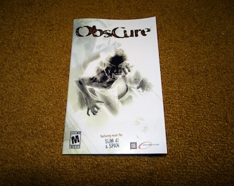 Custom printed Playstation 2 ObsCure manual (game not included)