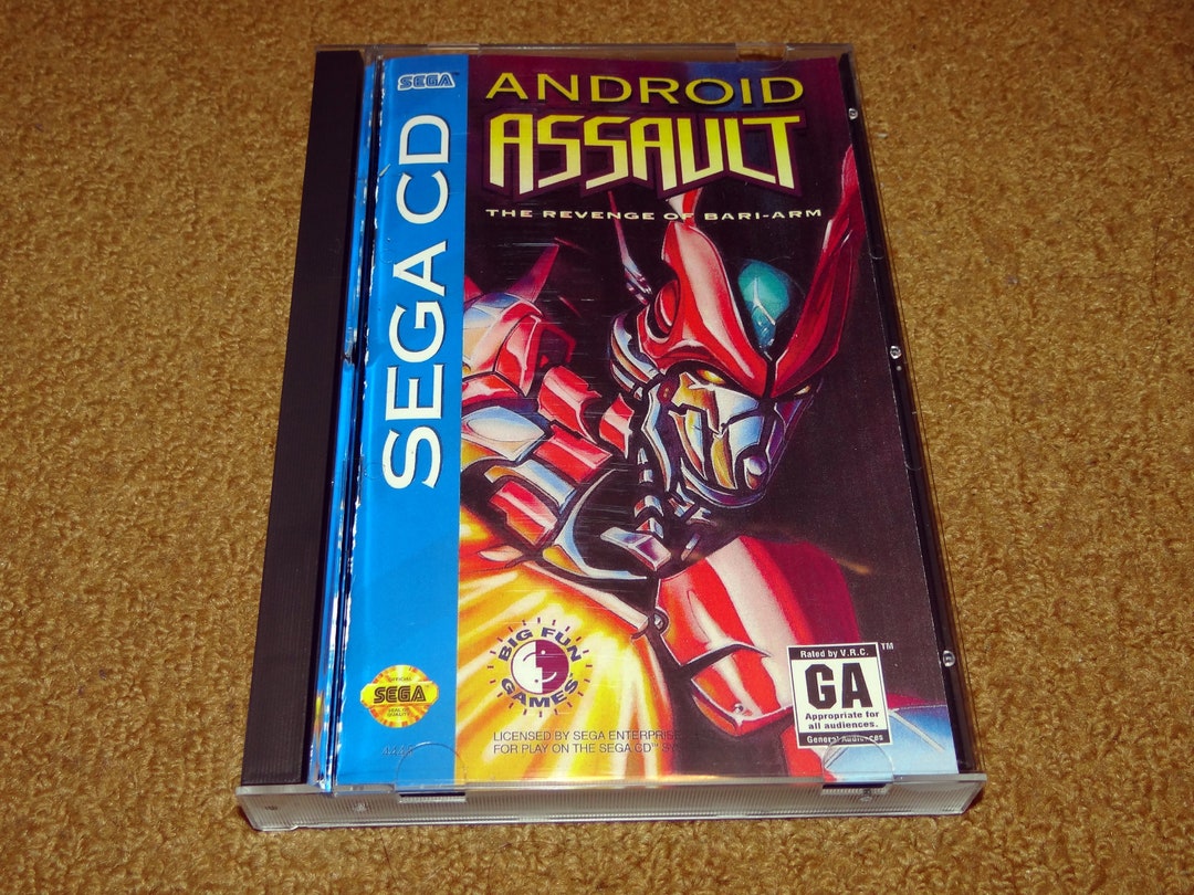 Custom Printed Android Assault Sega CD Manual, & Case Insert (see ...