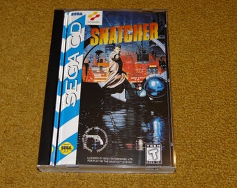 Custom printed Sega CD Snatcher manual, and case insert (Select 'man, ins & case' for Cases)