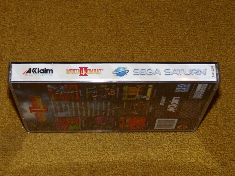Impression personnalisée du manuel et de la pochette pour Mortal Kombat 2 Sega Saturn voir les variantes ci-dessous image 3