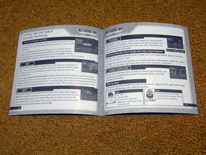 Custom printed Blue Stinger Sega Dreamcast manual, case & case insert see variations image 6