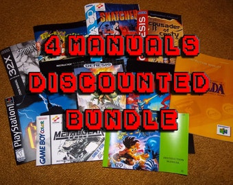 Discounted Manual Bundle - 4 custom manuals for 110 (manuals only, contact for availability first)