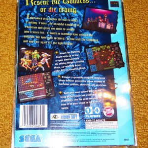 Custom printed Dungeon Explorer Sega CD manual, & case insert see variations below image 2