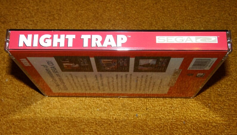 Custom printed Sega CD Night Trap manual, & case insert see variations below multiple case art options image 4