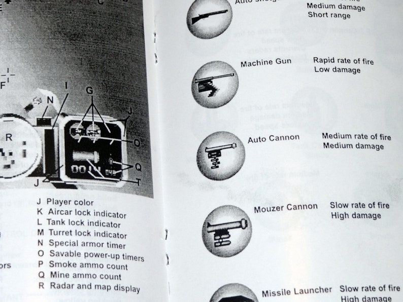 Custom printed Atari Jaguar Air Cars manual image 2