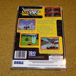 Custom printed Virtual On Cyber Troopers Sega Saturn manual, & case insert see variations below image 2