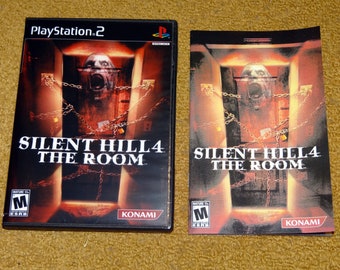 Custom printed Silent Hill 4 - The Room Playstation 2 manual, case insert and case ONLY (no disc) - Select variation below