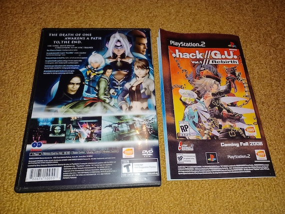 Custom Printed Xenosaga III Play Station 2 Manual, Case & Case