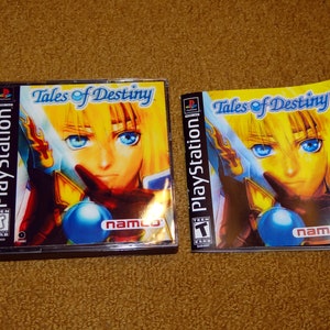 Custom printed Tales of Destiny Play Station 1 manual, case & case insert (see variations below)