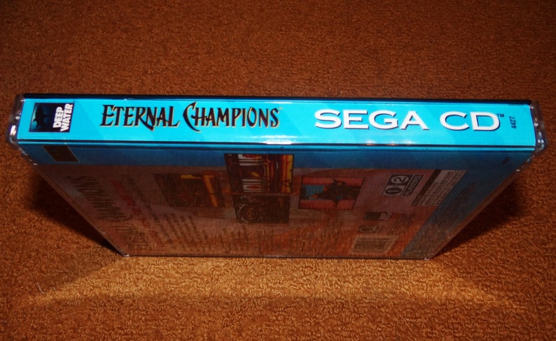 Custom printed Eternal Champions Challenge From the Dark Side Sega CD manual, & case insert see variations image 1