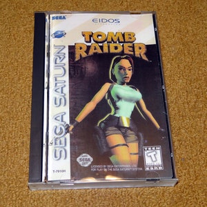 Custom printed Tomb Raider Sega Saturn manual, & case insert (see variations below)